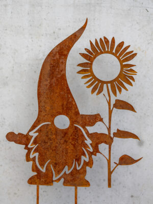 Wichtel Willi mit Sonnenblume
